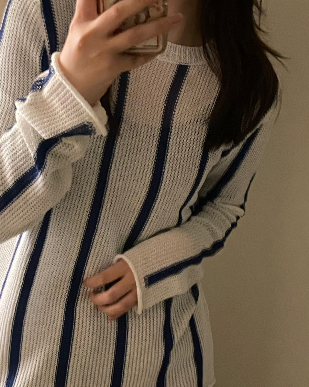 French stripe blouse I0071