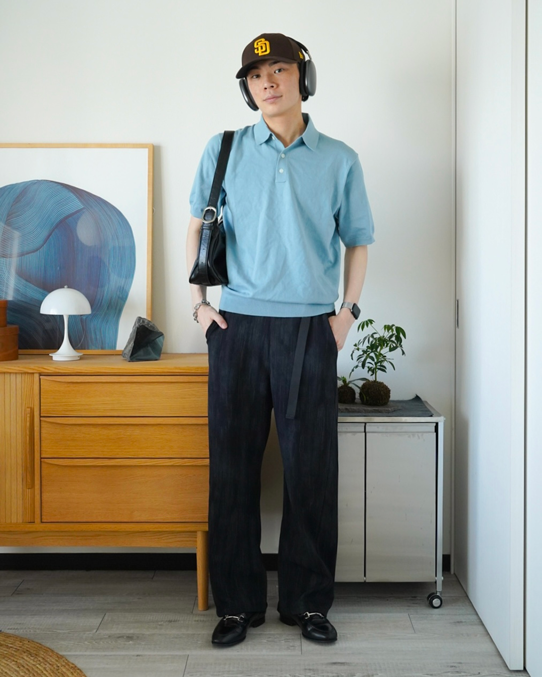 ベルト付きタイダイスウェットパンツ
ID0005