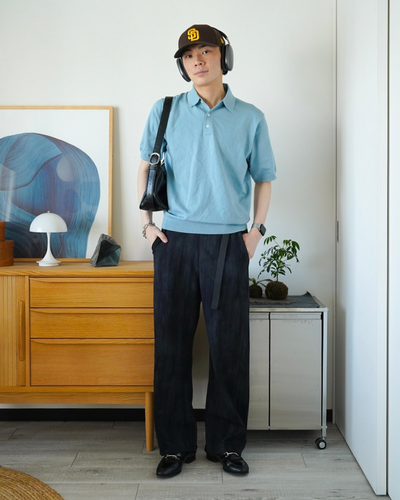 ベルト付きタイダイスウェットパンツ
ID0005