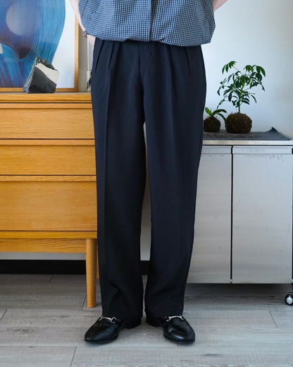 ダブルタックストレートスーツパンツ
ID0040