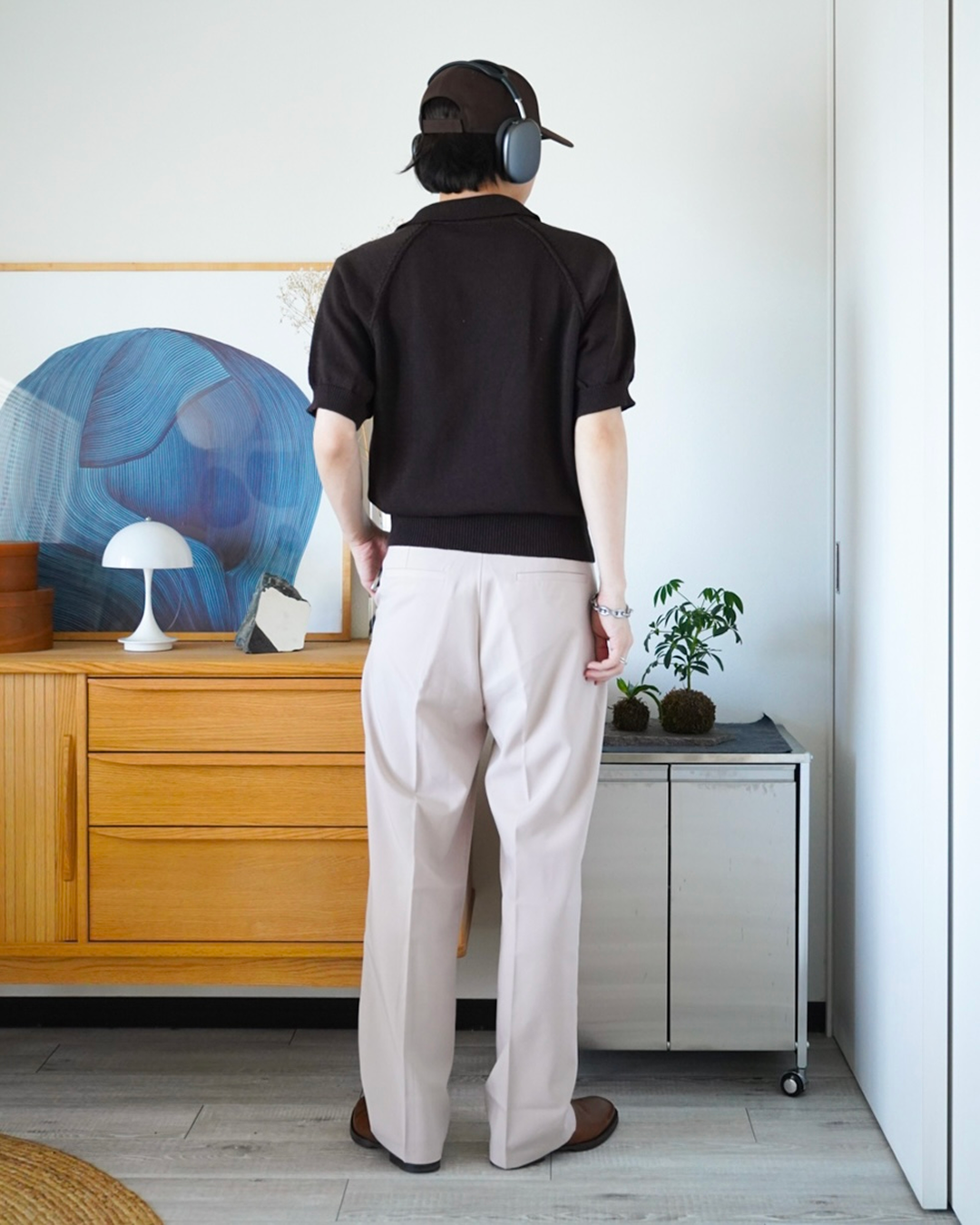 ダブルタックストレートスーツパンツ
ID0040