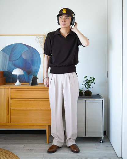 ダブルタックストレートスーツパンツ
ID0040