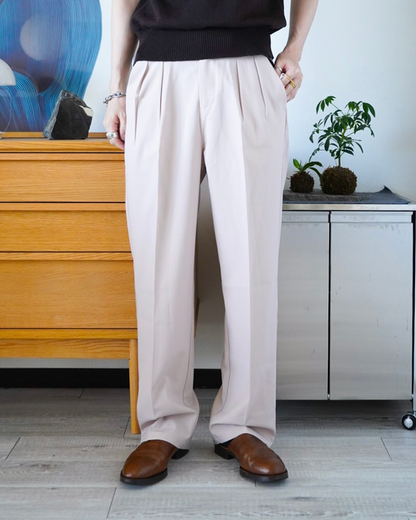 ダブルタックストレートスーツパンツ
ID0040