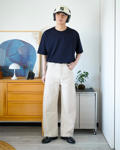ワイドレッグカーブカジュアルパンツ
ID0043
