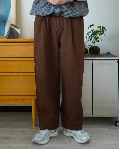 レトロコーヒーカラールーズフィットパンツ
ID0046