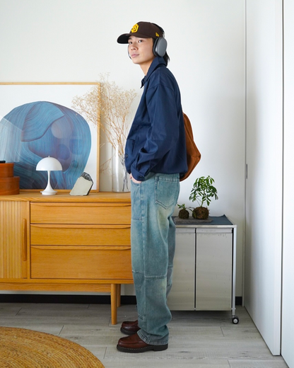 ステッチワークウェアウォッシュジーンズ ID0086