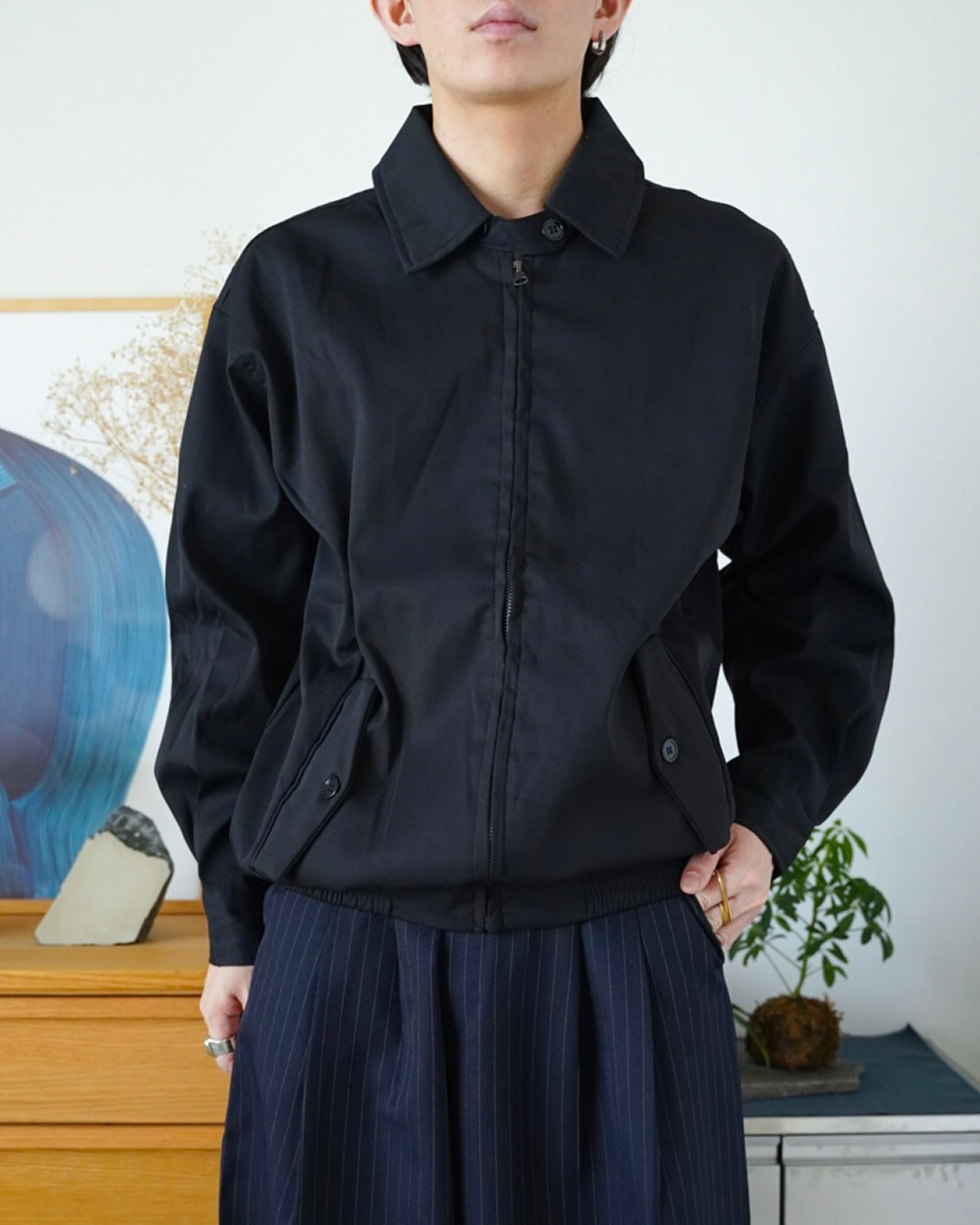 ルーズシルエットボンバージャケット ID0056