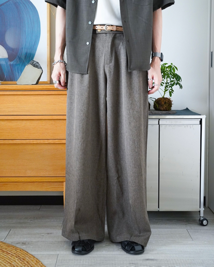 ワイドレッグモップストレートパンツ ID0061