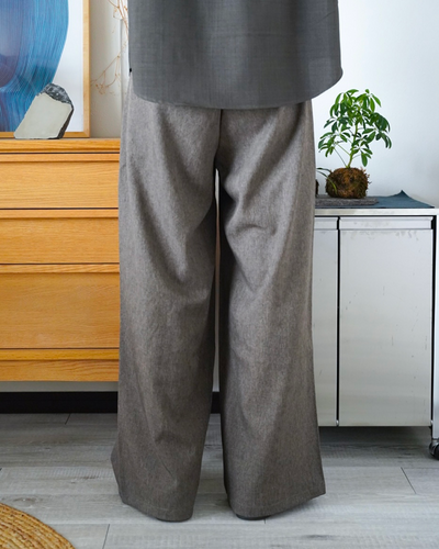 ワイドレッグモップストレートパンツ ID0061