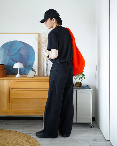クリーンフィットワイドデニムパンツ ID0081