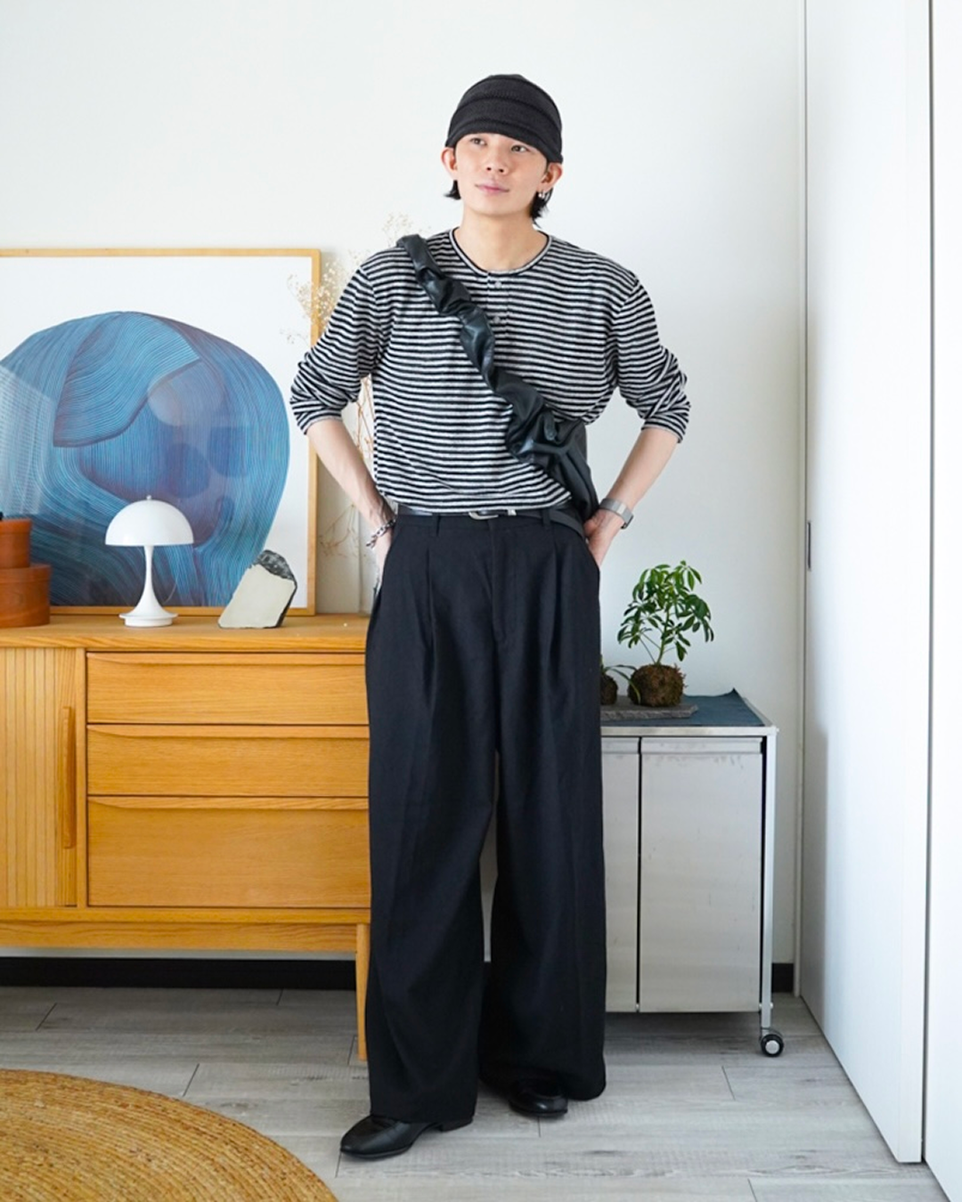 カジュアルクリーンフィットパンツ ID0082