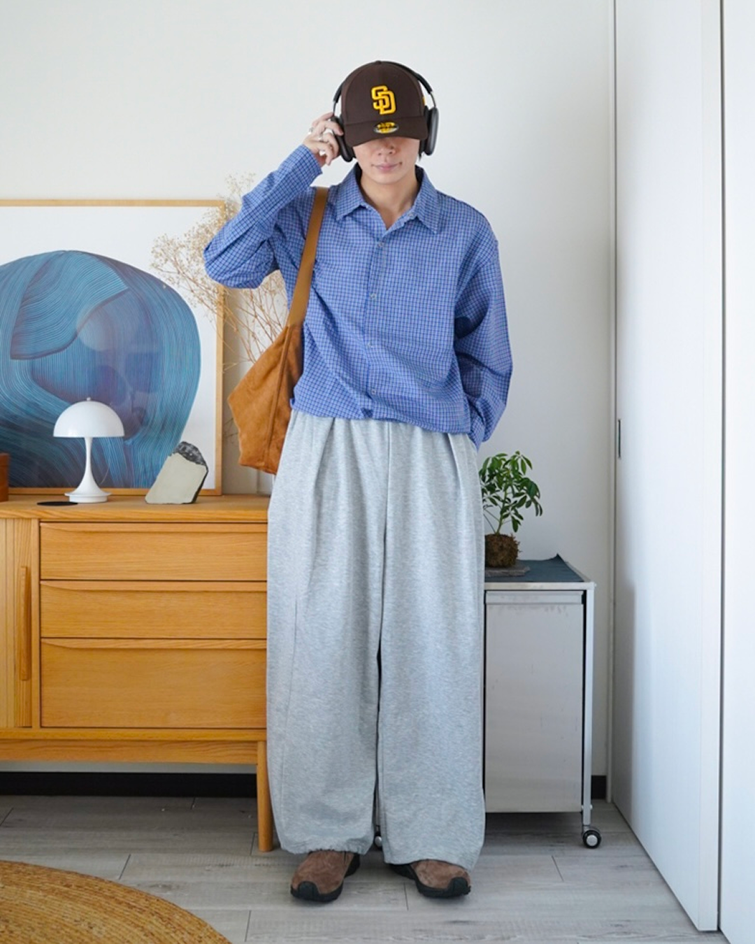 コンストラクトシザースウェットパンツ ID0084