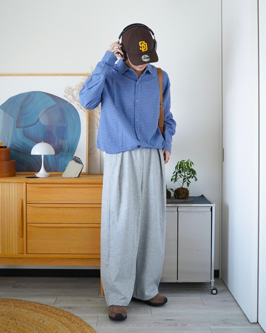 コンストラクトシザースウェットパンツ ID0084