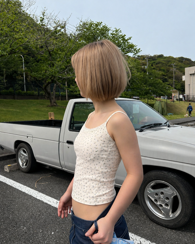 花柄キャミソール　パッド付き　
II0007