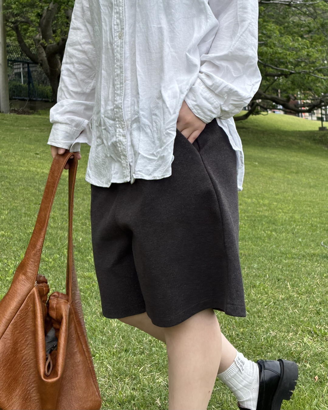 ハイウエストハーフスラックス
II0045