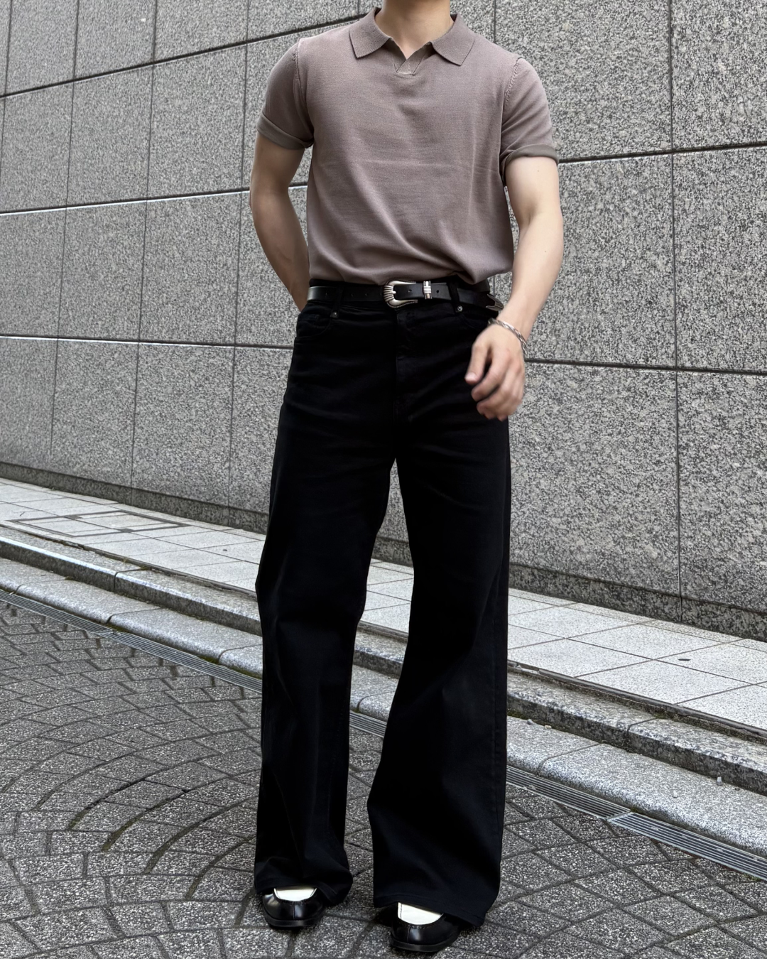 ベーシックニットポロシャツ IK0045