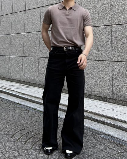 ベーシックニットポロシャツ IK0045