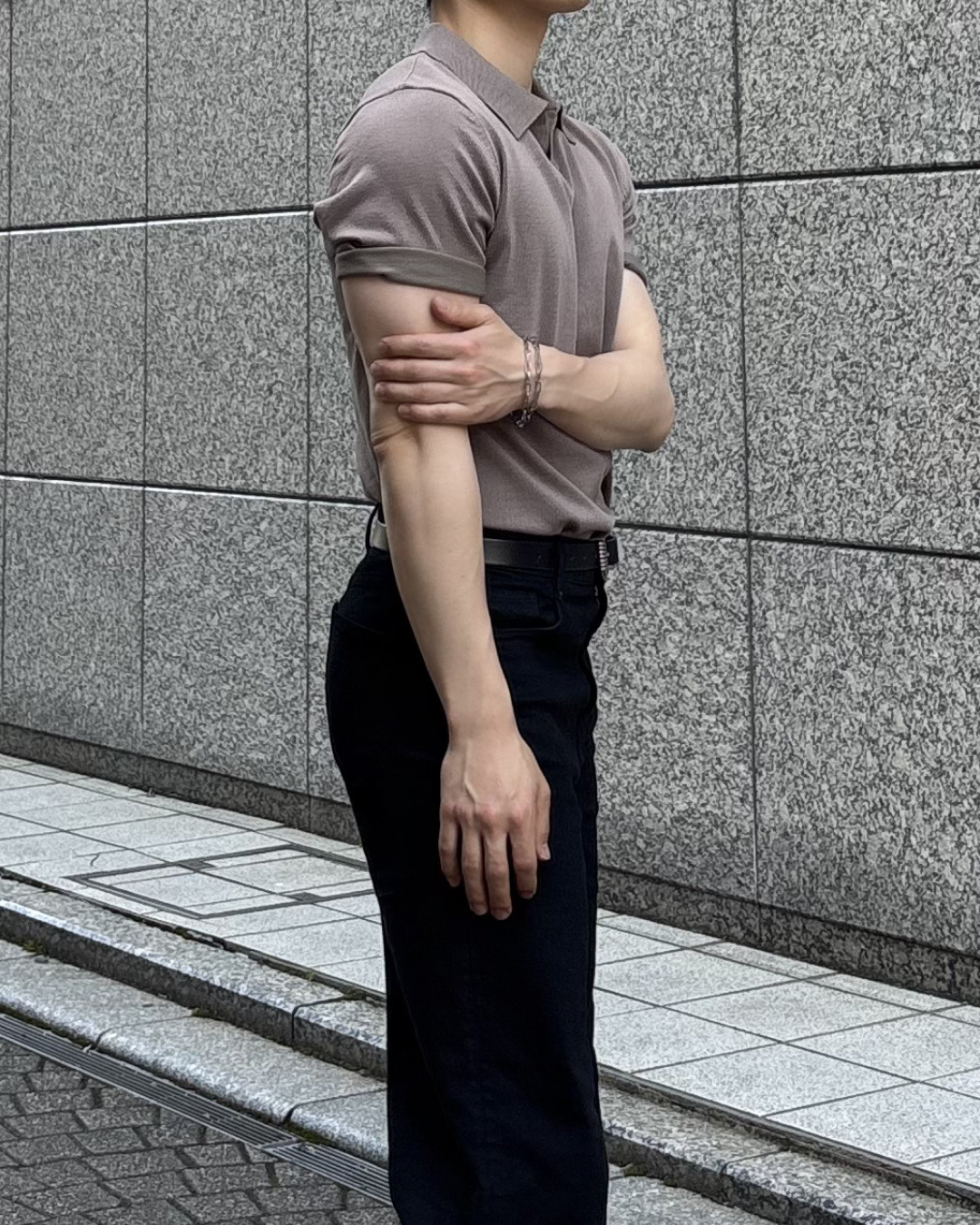 ベーシックニットポロシャツ IK0045