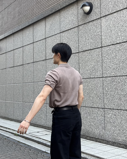 ベーシックニットポロシャツ IK0045