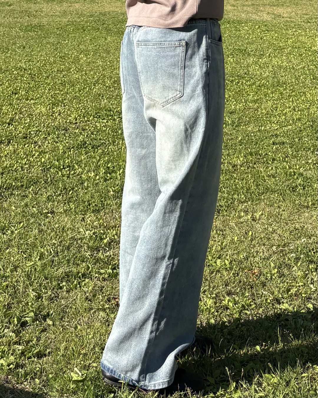 ルーズストレートワイドレッグパンツ IK0067