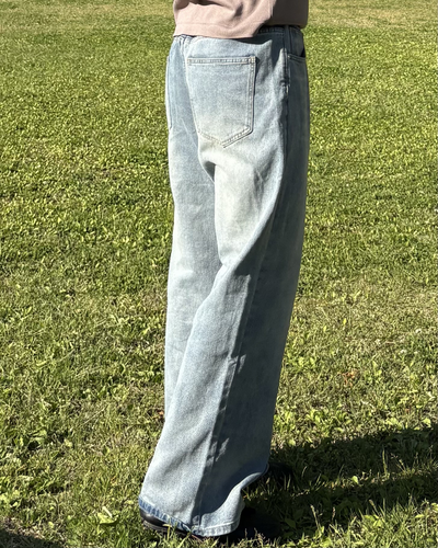 ルーズストレートワイドレッグパンツ IK0067