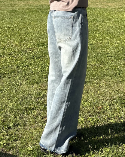 ルーズストレートワイドレッグパンツ IK0067