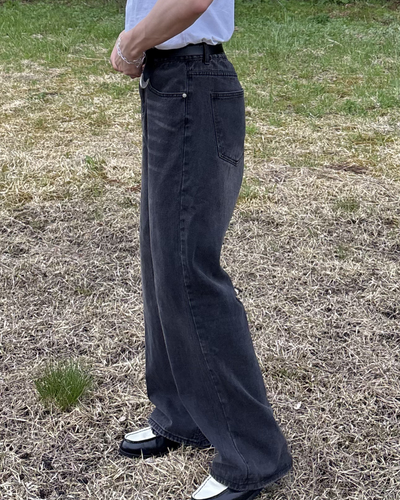 ルーズストレートワイドレッグパンツ IK0067