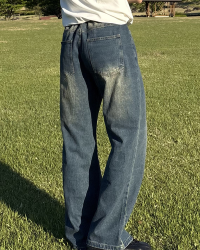 ルーズストレートワイドレッグパンツ IK0067
