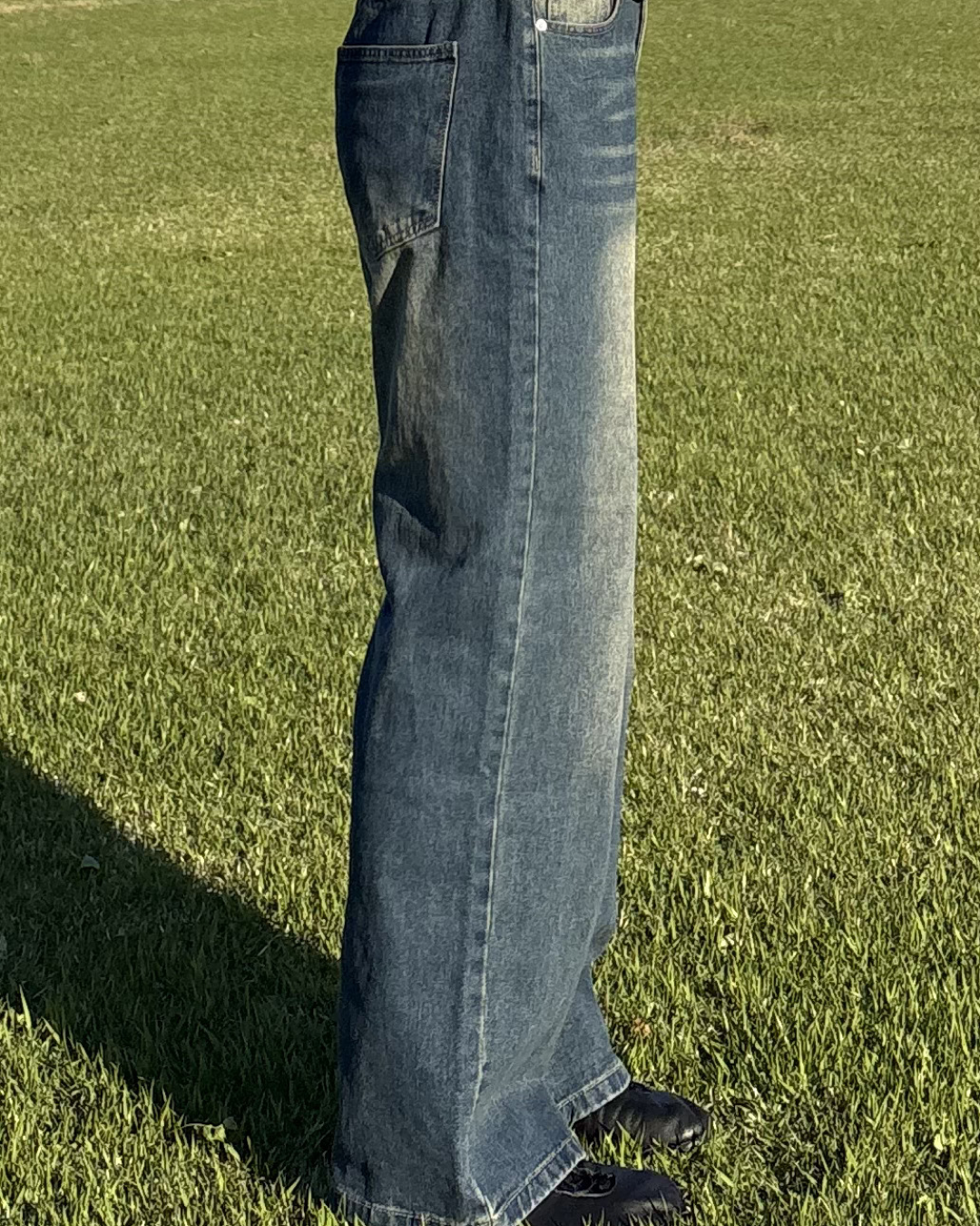 ルーズストレートワイドレッグパンツ IK0067