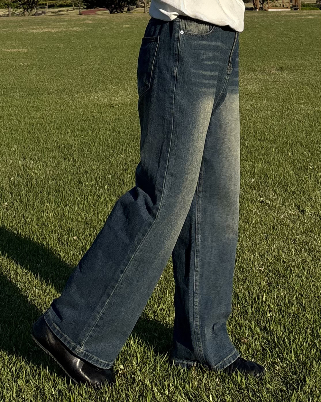 ルーズストレートワイドレッグパンツ IK0067
