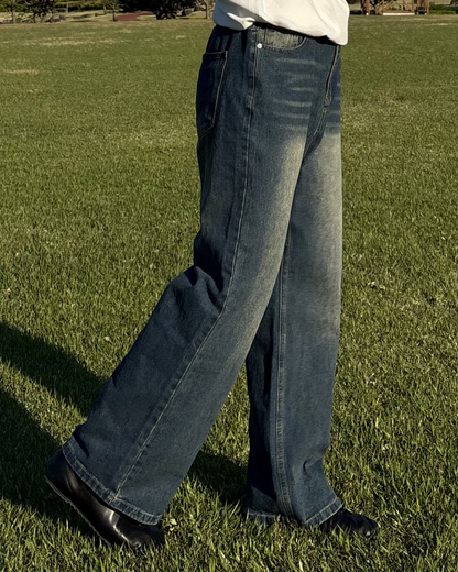 ルーズストレートワイドレッグパンツ IK0067