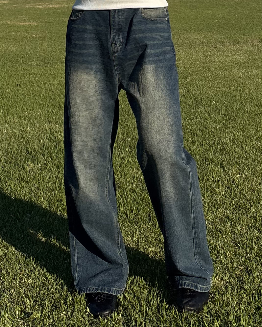 ルーズストレートワイドレッグパンツ IK0067