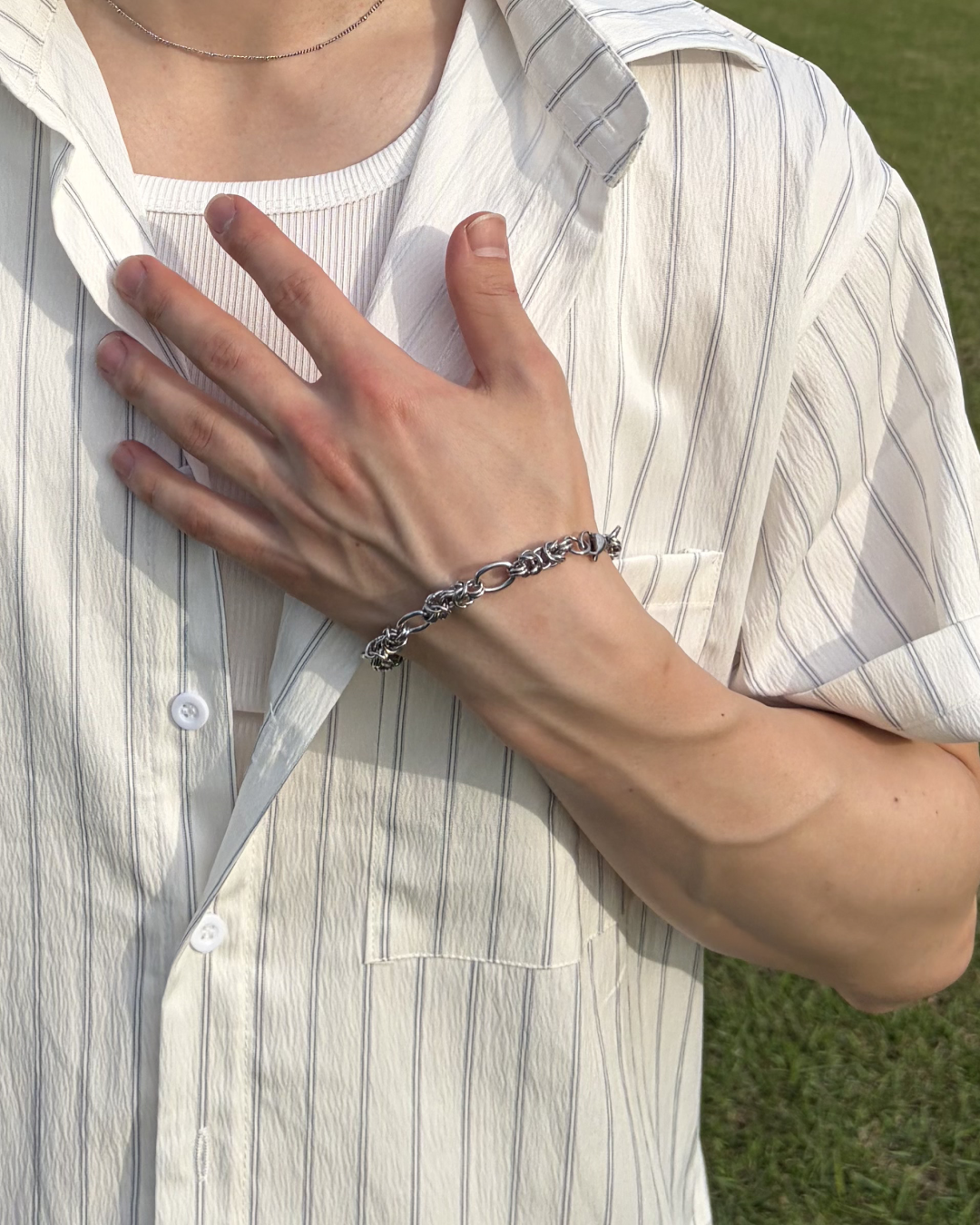 ツイストチェーンブレスレット IK0137