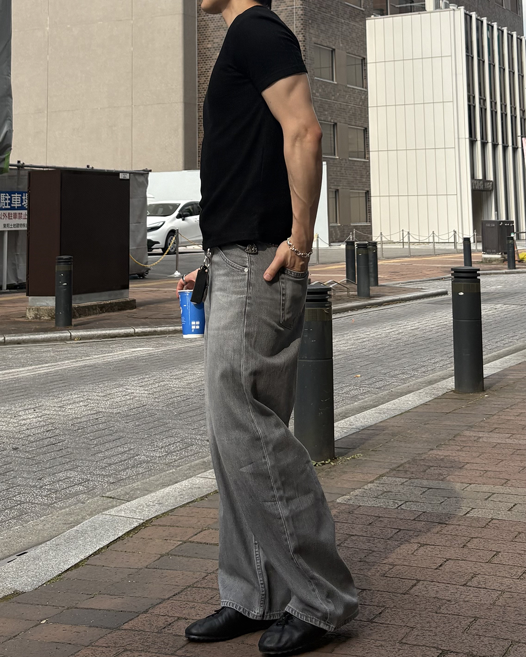 ワッフルハーフスリーブT IK0144