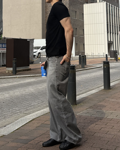 ワッフルハーフスリーブT IK0144