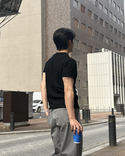 ワッフルハーフスリーブT IK0144