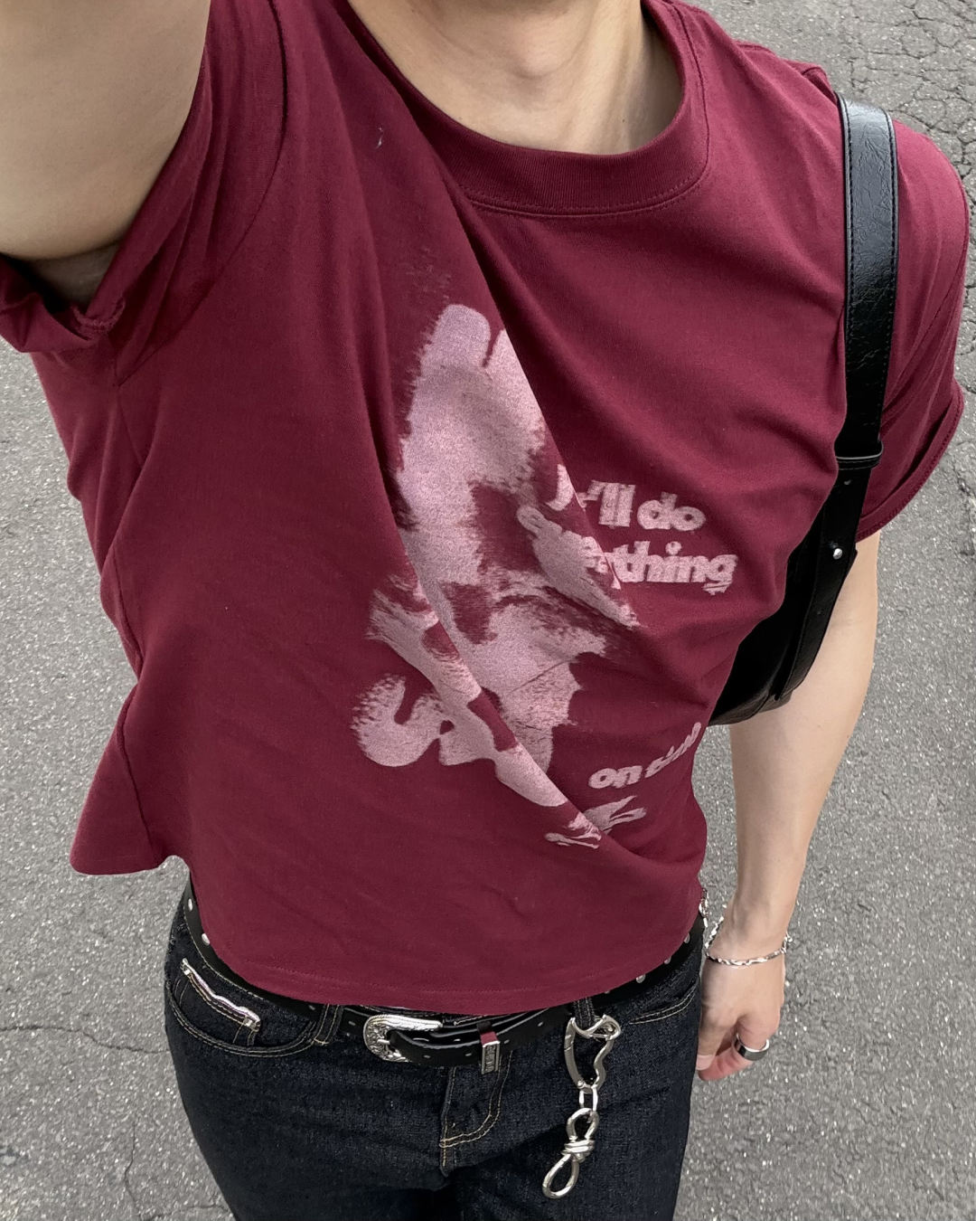 フロントプリントTシャツ IK0163