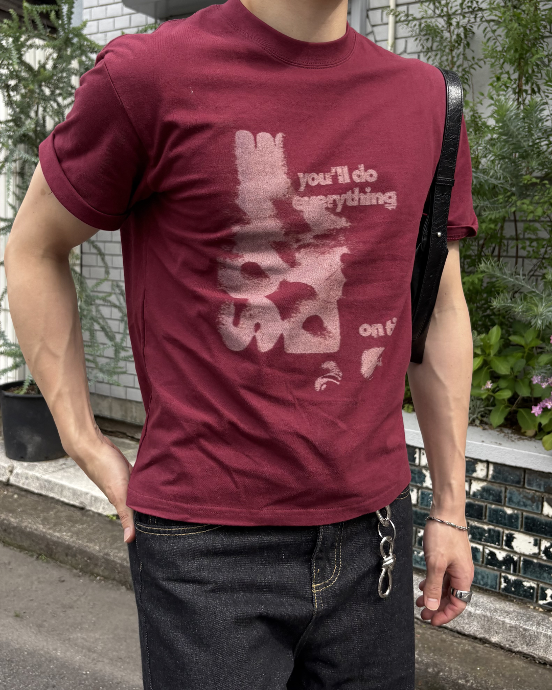 フロントプリントTシャツ IK0163