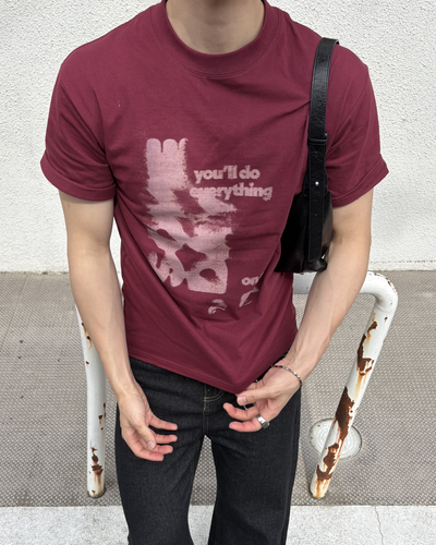 フロントプリントTシャツ IK0163