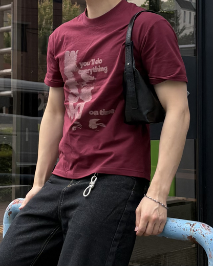 フロントプリントTシャツ IK0163
