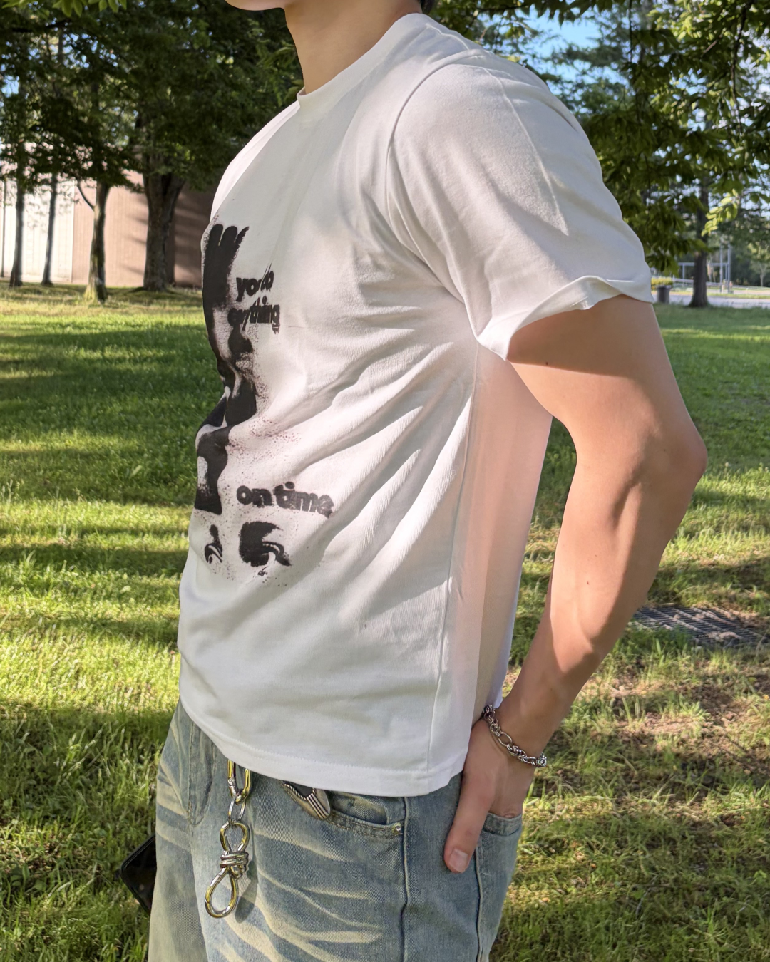 フロントプリントTシャツ IK0163
