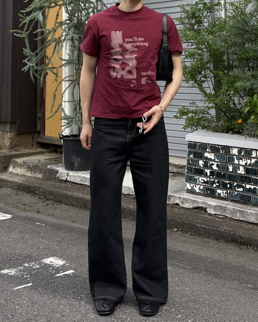 フロントプリントTシャツ IK0163
