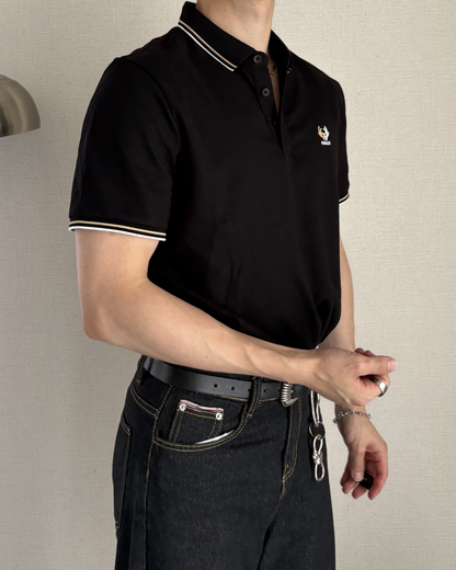 ワンポイントラインポロシャツ IK0173