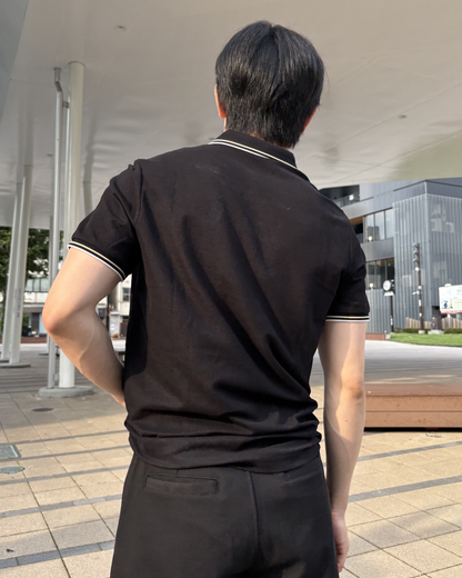 ワンポイントラインポロシャツ IK0173