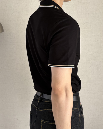 ワンポイントラインポロシャツ IK0173