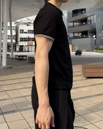 ワンポイントラインポロシャツ IK0173