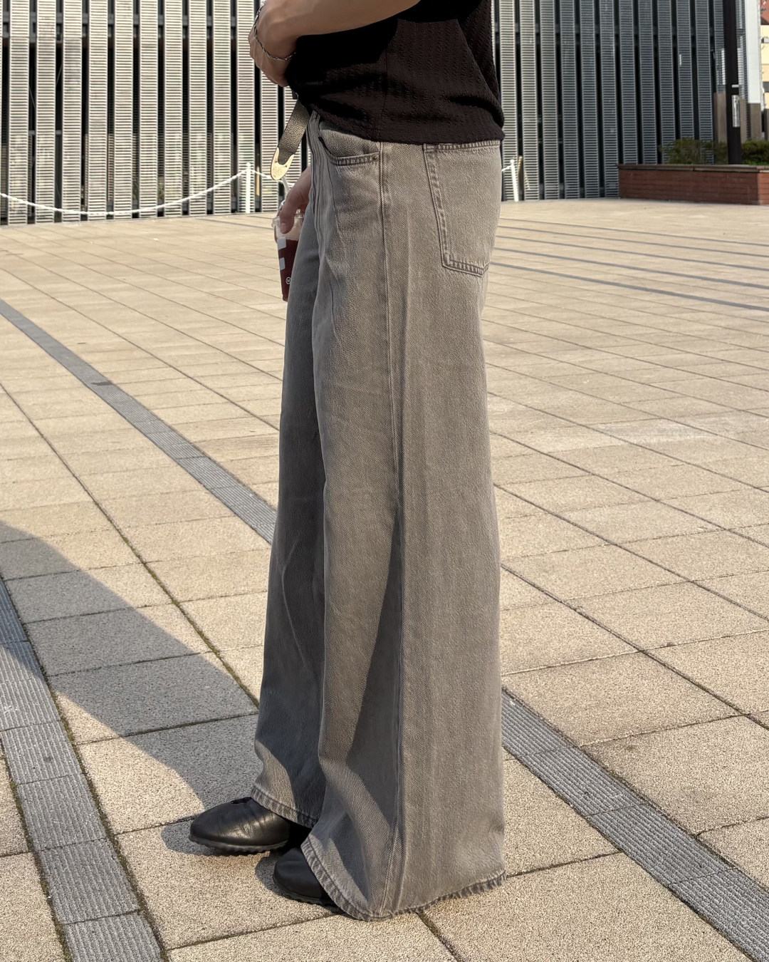 ワイドシルエットデニム IK0202