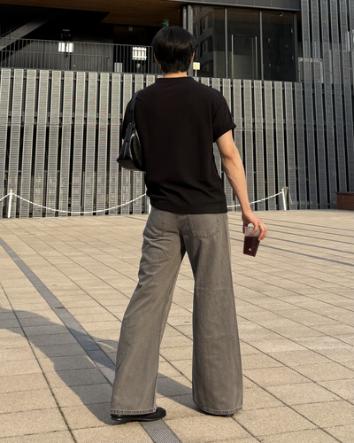 ワイドシルエットデニム IK0202