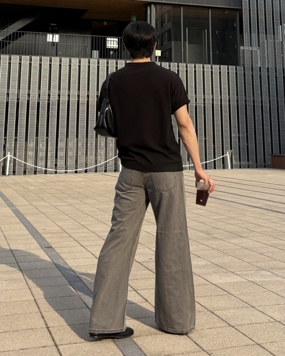 ワイドシルエットデニム IK0202