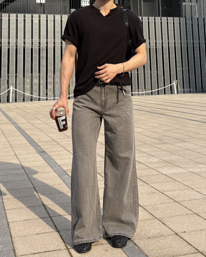 ワイドシルエットデニム IK0202